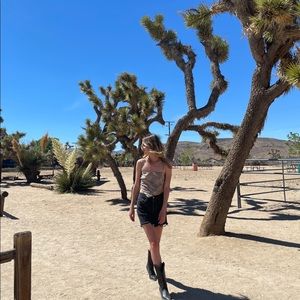 Princess Polly Luka Top Beige